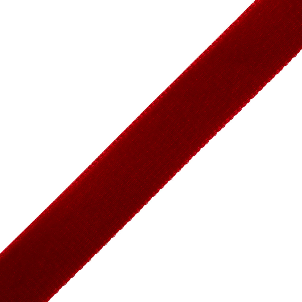 Red Double Face Velvet Ribbon - 5/8" Folded Red Double Face Velvet Ribbon - 5/8" Folded