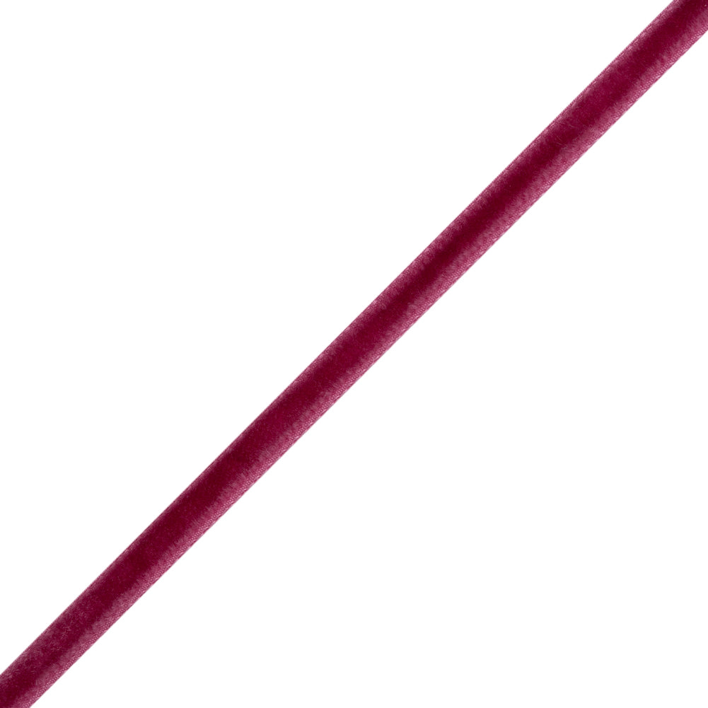 Single Faced Velvet Ribbon Made in Italy - 1/8" - Beauty Pink - Sabine Collection Folded Single Faced Velvet Ribbon Made in Italy - 1/8" - Beauty Pink - Sabine Collection Folded