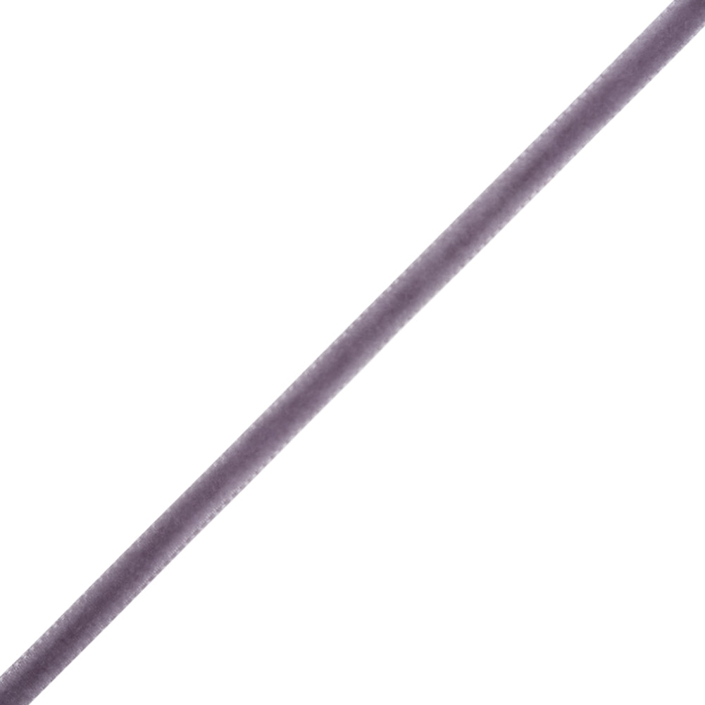 Single Faced Velvet Ribbon Made in Italy - 1/8" - Light Lilac - Sabine Collection Folded Single Faced Velvet Ribbon Made in Italy - 1/8" - Light Lilac - Sabine Collection Folded
