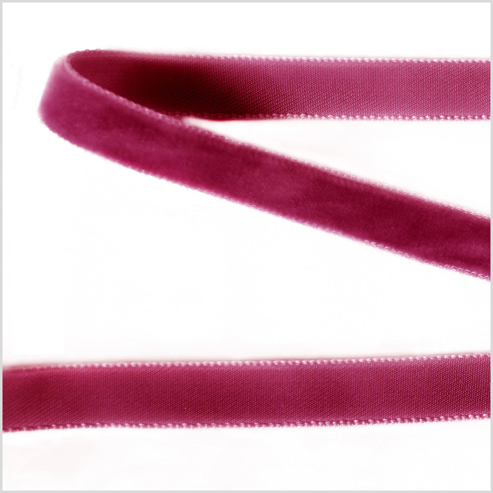 Azalea Single Face Velvet Ribbon - 0.375 Azalea Single Face Velvet Ribbon - 0.375