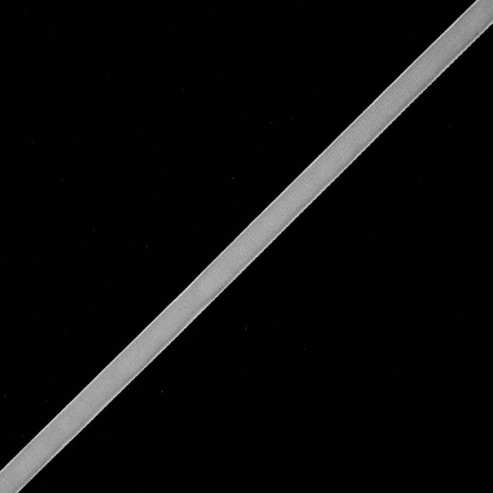 Off-White Single Face Velvet Ribbon - 0.375 Off-White Single Face Velvet Ribbon - 0.375