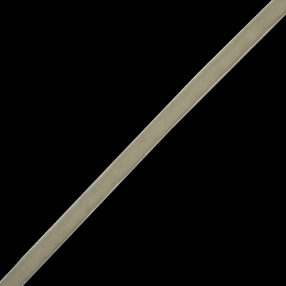 Ivory Single Face Velvet Ribbon - 0.375 - Detail Ivory Single Face Velvet Ribbon - 0.375 - Detail