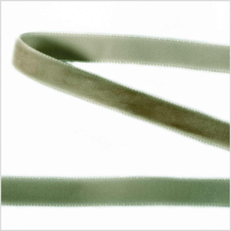 Willow Single Face Velvet Ribbon - 0.375" Willow Single Face Velvet Ribbon - 0.375"