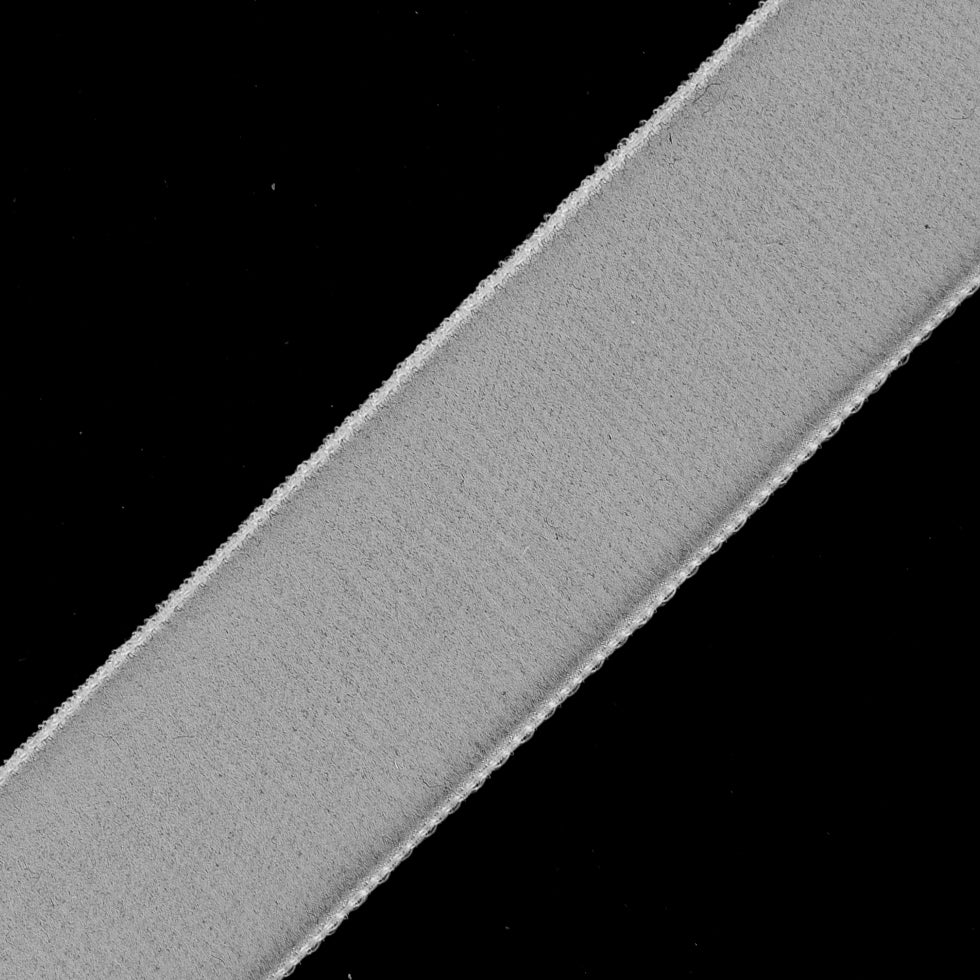 Off-White Single Face Velvet Ribbon - 7/8 - Detail Off-White Single Face Velvet Ribbon - 7/8 - Detail