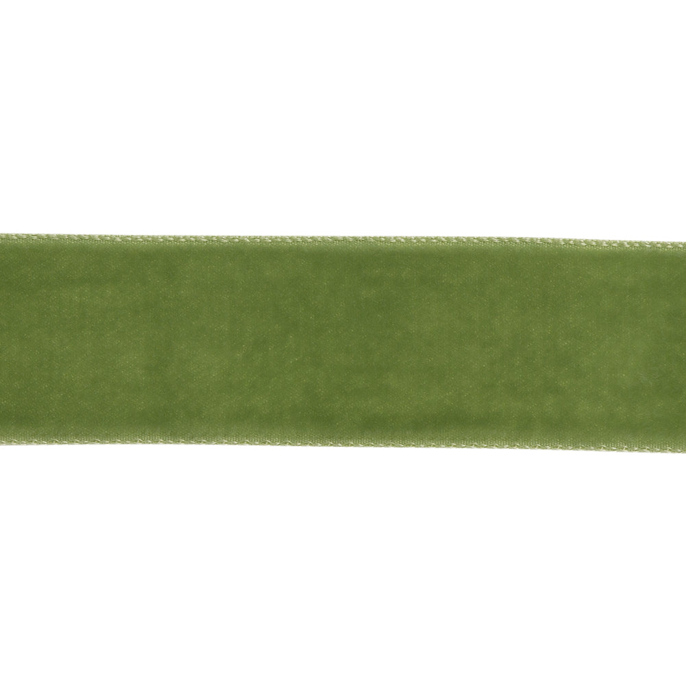 Willow Single Face Velvet Ribbon - 7/8" Folded Willow Single Face Velvet Ribbon - 7/8" Folded
