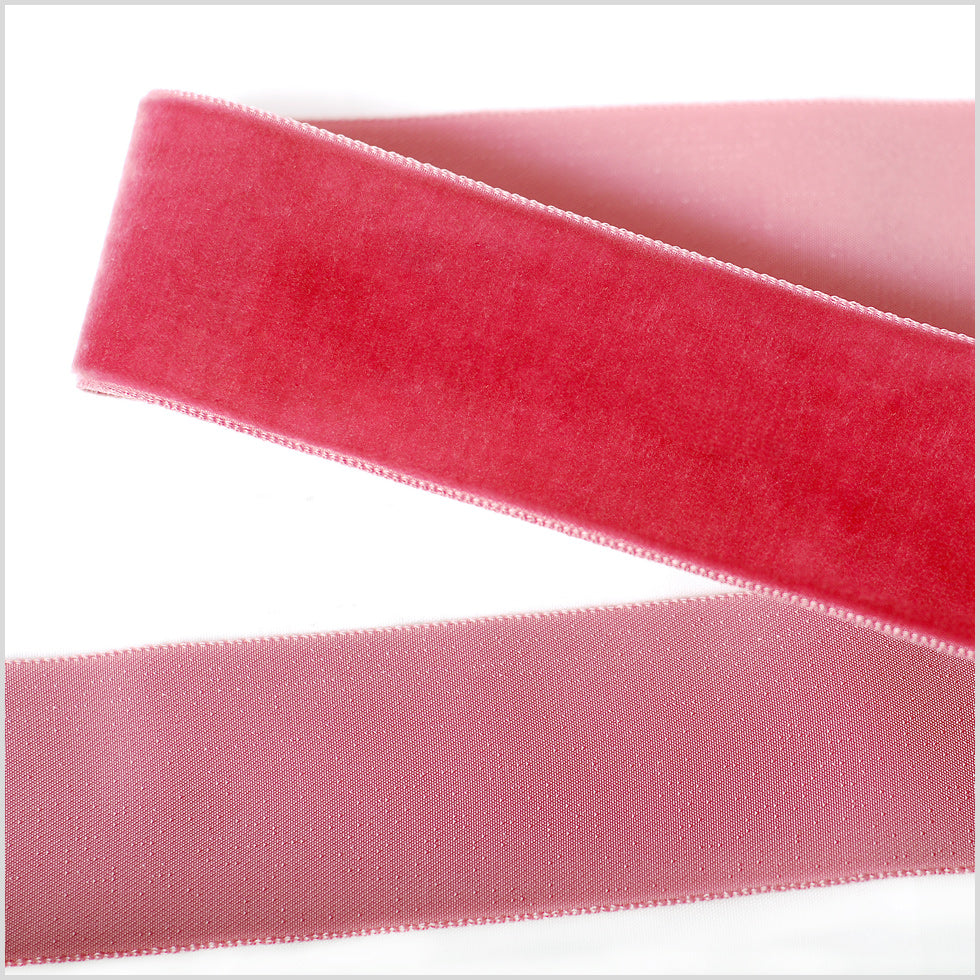 Fuchsia Single Face Velvet Ribbon - 1.5 Fuchsia Single Face Velvet Ribbon - 1.5