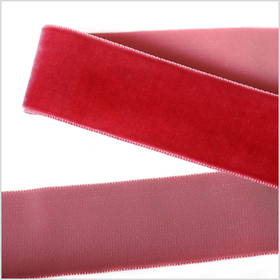Old Rose Single Face Velvet Ribbon - 1.5" Old Rose Single Face Velvet Ribbon - 1.5"