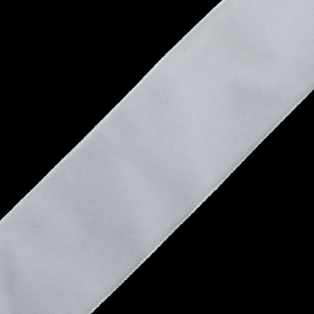 White Single Face Velvet Ribbon - 1.5 - Detail White Single Face Velvet Ribbon - 1.5 - Detail