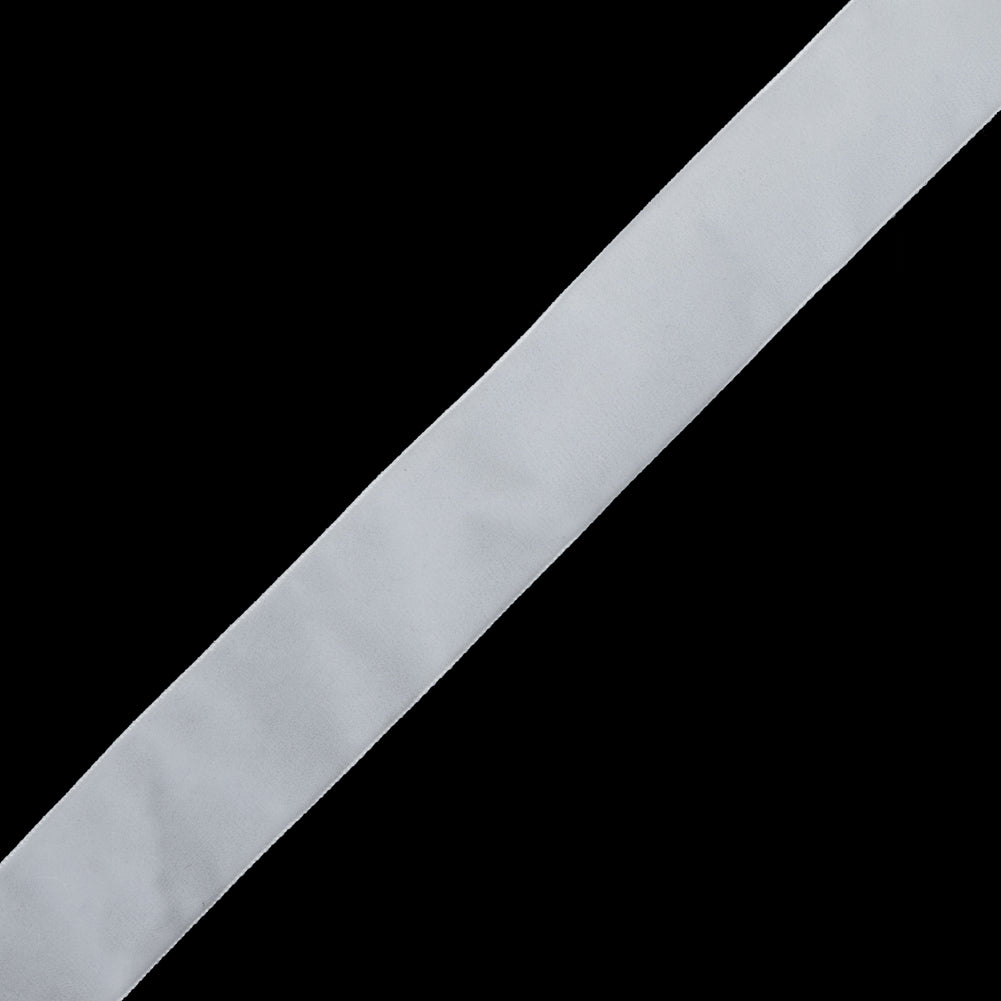 White Single Face Velvet Ribbon - 1.5 White Single Face Velvet Ribbon - 1.5
