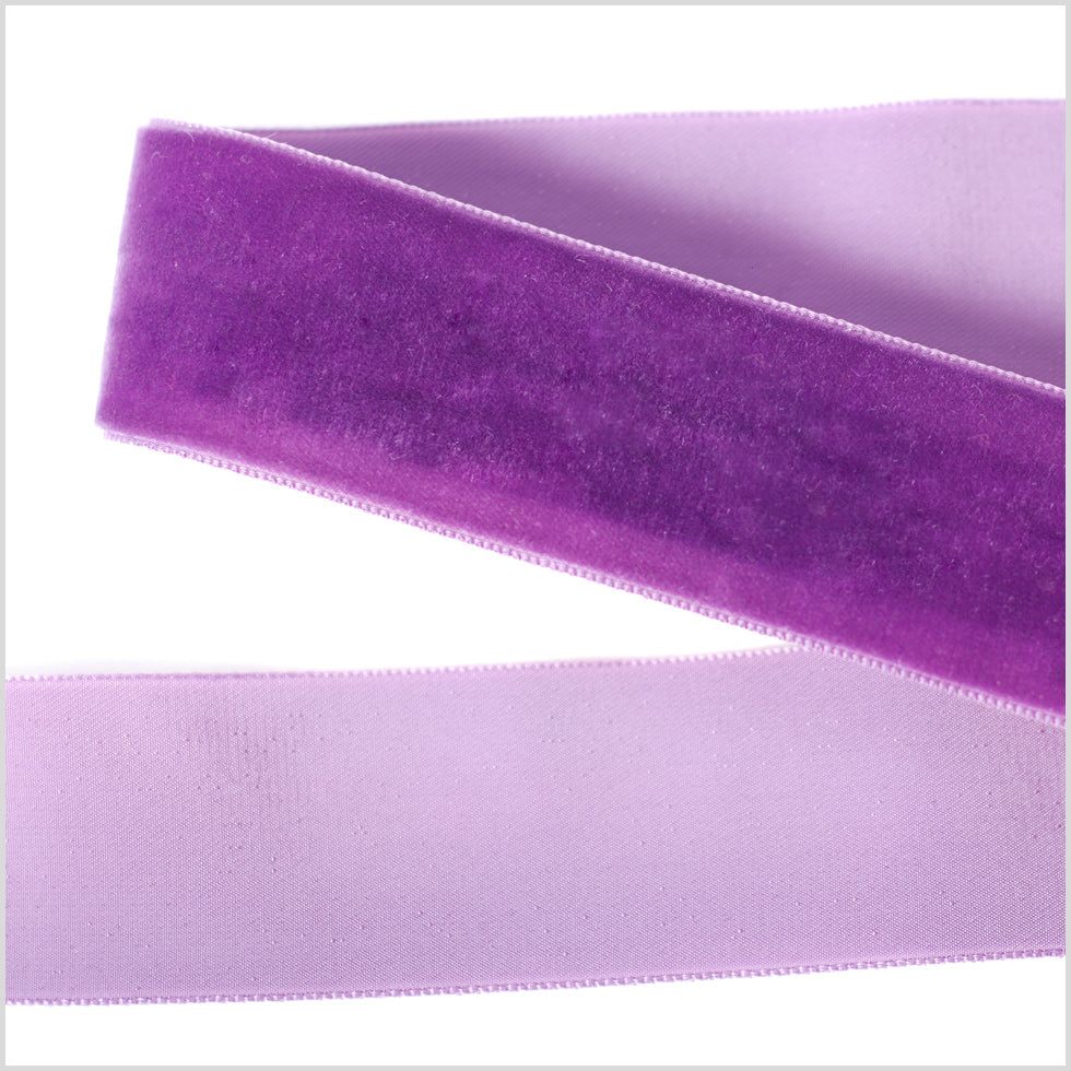 Dark Grape Single Face Velvet Ribbon - 1.5 Dark Grape Single Face Velvet Ribbon - 1.5