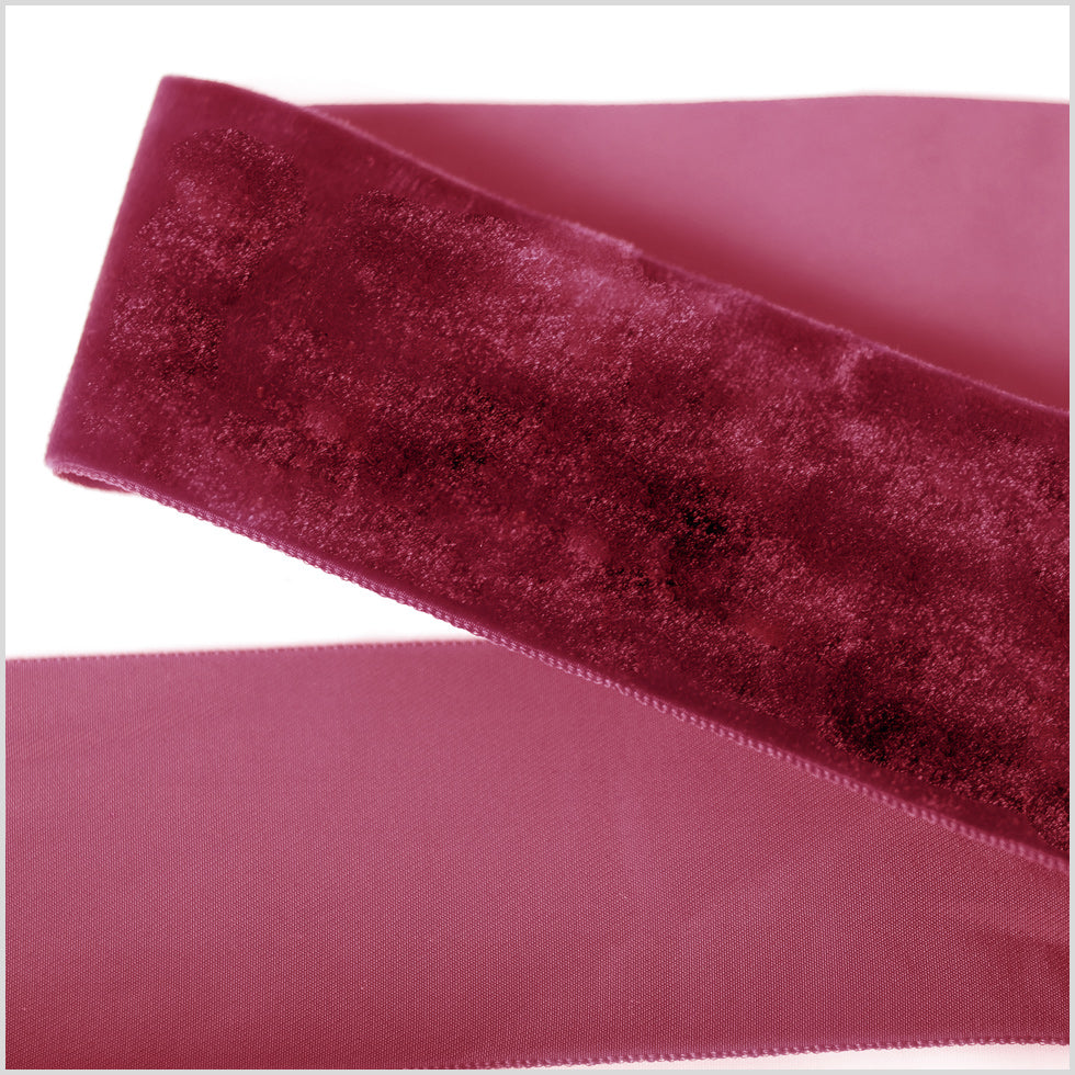 Old Rose Single Face Velvet Ribbon - 2 Old Rose Single Face Velvet Ribbon - 2