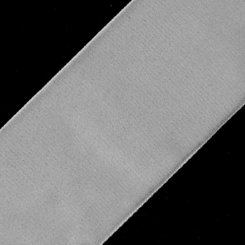 Off-White Single Face Velvet Ribbon - 2" Detail Off-White Single Face Velvet Ribbon - 2" Detail
