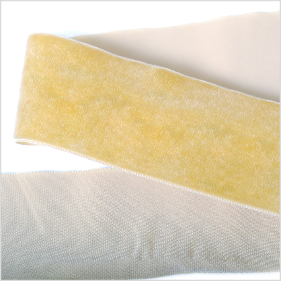Ivory Single Face Velvet Ribbon - 2" Ivory Single Face Velvet Ribbon - 2"