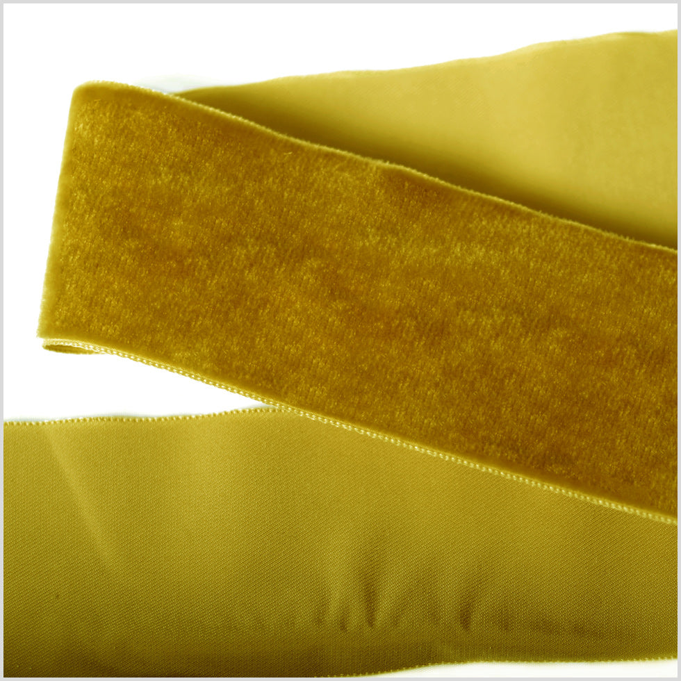 Olive Single Face Velvet Ribbon - 2 Olive Single Face Velvet Ribbon - 2
