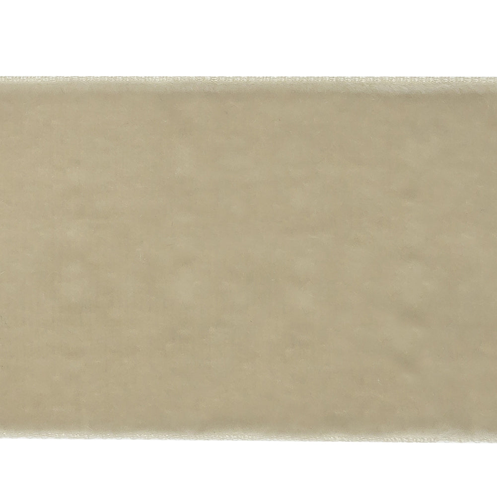 Silver Single Face Velvet Ribbon - 2" Detail Silver Single Face Velvet Ribbon - 2" Detail