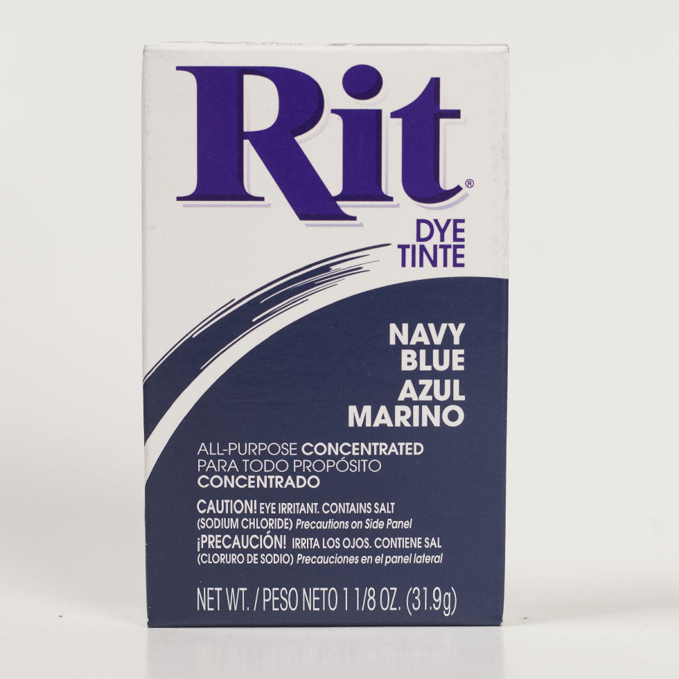 Rit All-Purpose Box Fabric Dye - Navy Blue - 1 1/8oz Rit All-Purpose Box Fabric Dye - Navy Blue - 1 1/8oz