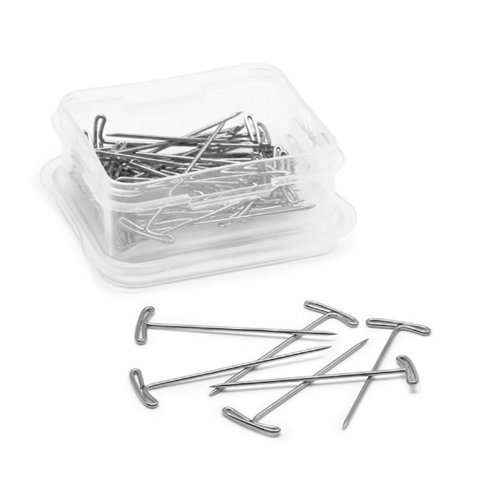 Dritz T-Pins - 1.75" Nickel - 40 ct Folded Dritz T-Pins - 1.75" Nickel - 40 ct Folded