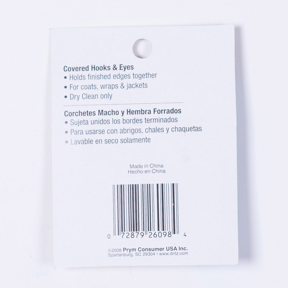 Dritz Brown Covered Hook & Eyes - 2 Ct Detail Dritz Brown Covered Hook & Eyes - 2 Ct Detail