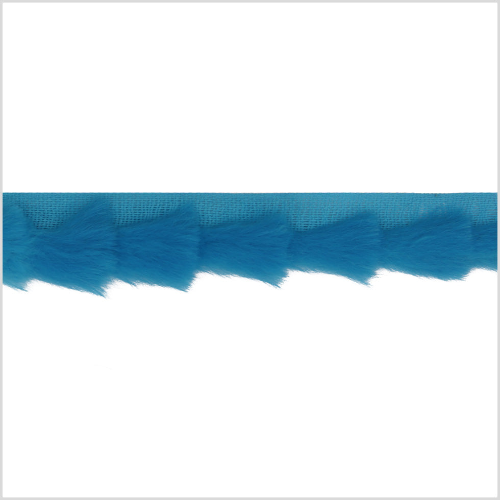 1 Turquise Rabbit Fur Trim 1 Turquise Rabbit Fur Trim