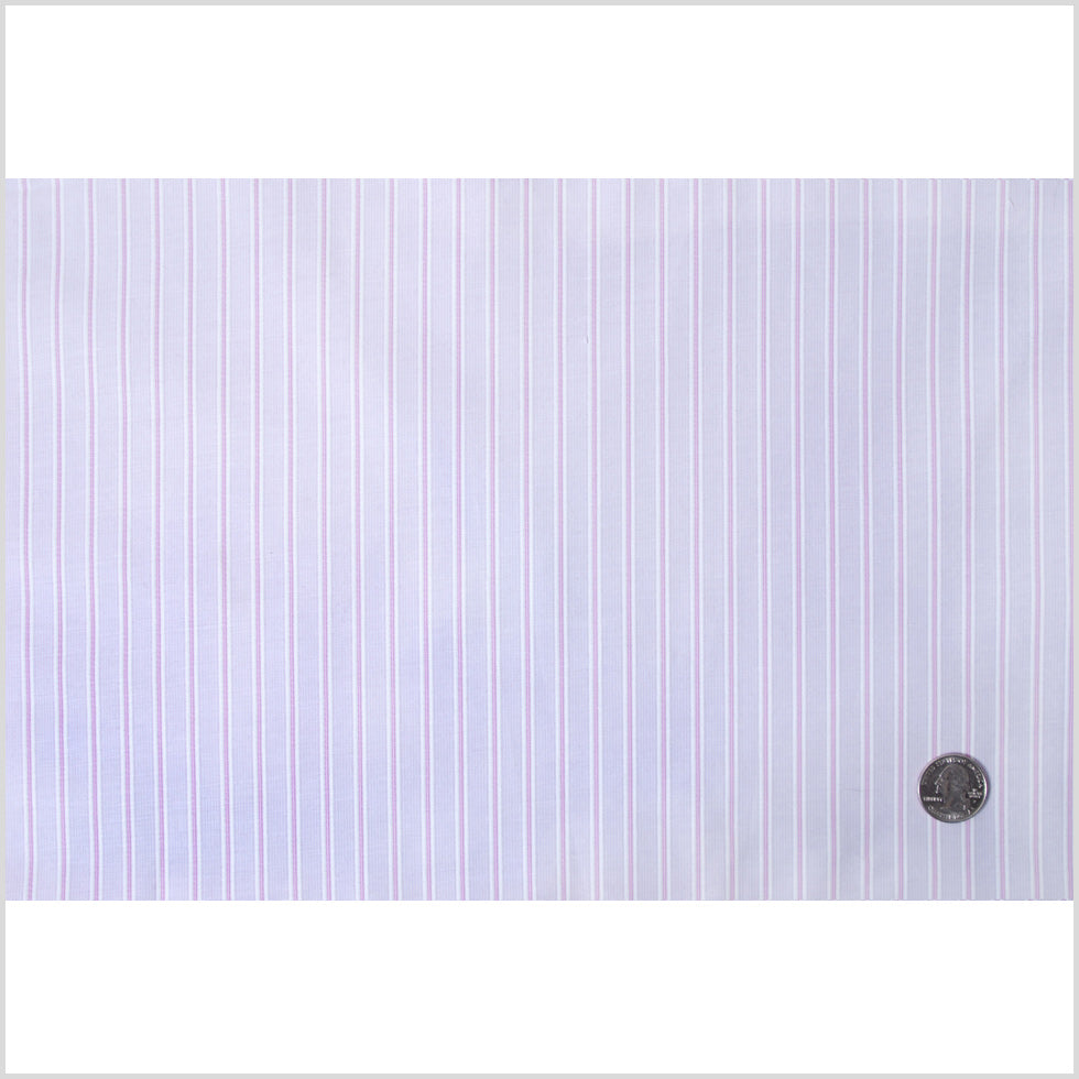 Lavender/White Striped Shirting - Full Lavender/White Striped Shirting - Full