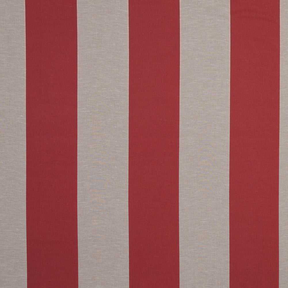 Famous NYC Designer Taupe/Rust Striped Italian Linen Famous NYC Designer Taupe/Rust Striped Italian Linen