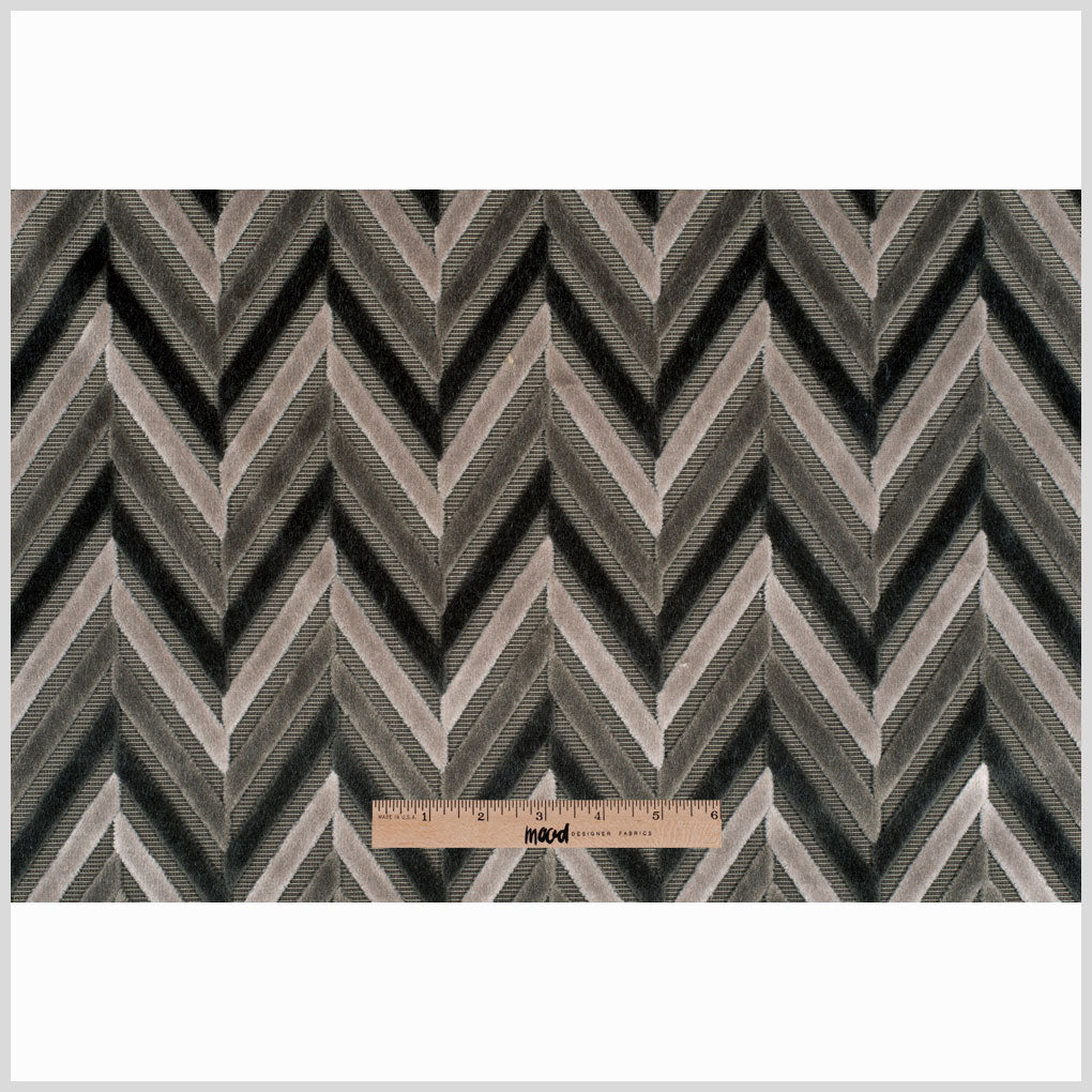 Gray Geometric Velvet - Full Gray Geometric Velvet - Full