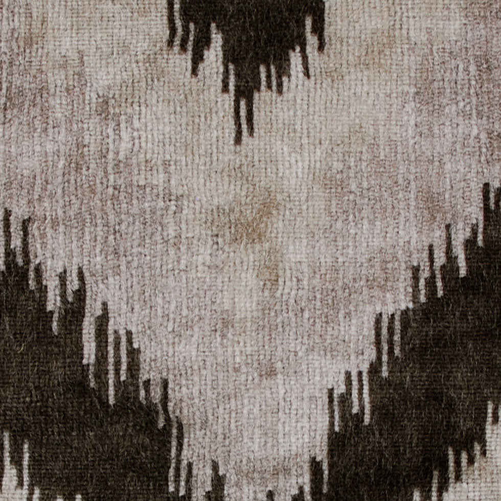Gray Ikat Velvet - Detail Gray Ikat Velvet - Detail