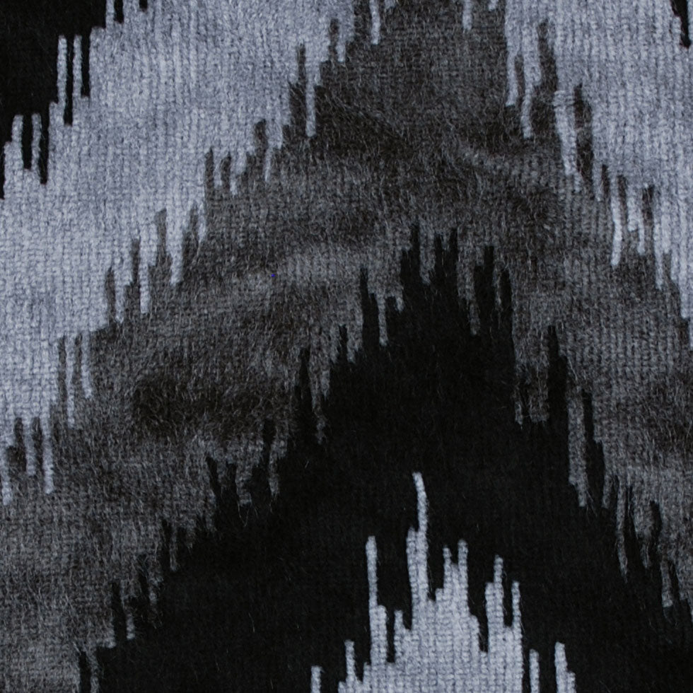 Black Ikat Velvet - Detail Black Ikat Velvet - Detail