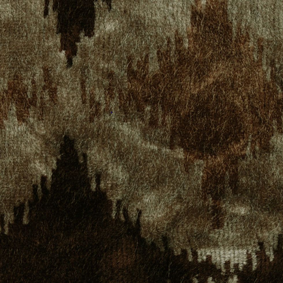 Brown Ikat Velvet Detail Brown Ikat Velvet Detail