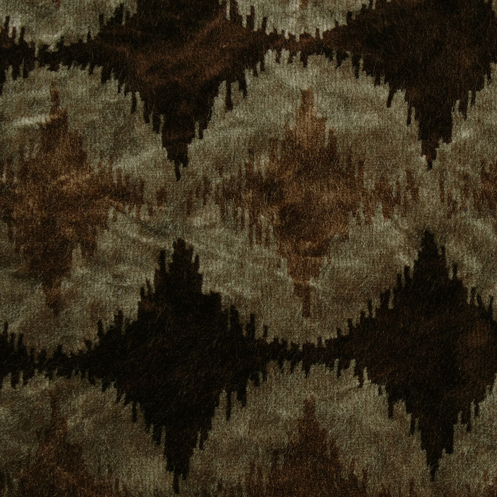 Brown Ikat Velvet Brown Ikat Velvet