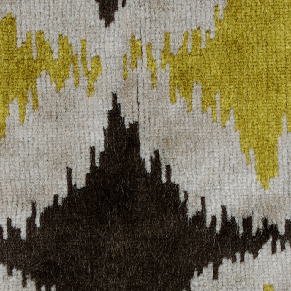 Green Ikat Velvet - Detail Green Ikat Velvet - Detail