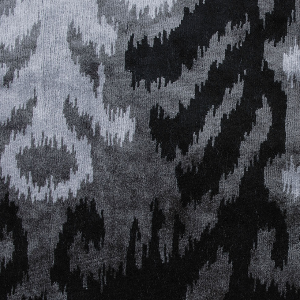 Black Ikat Velvet Black Ikat Velvet