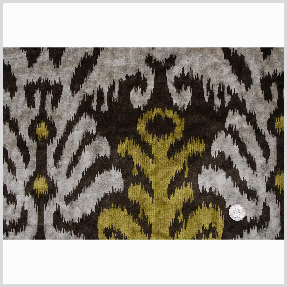 Green Ikat Velvet Full Green Ikat Velvet Full