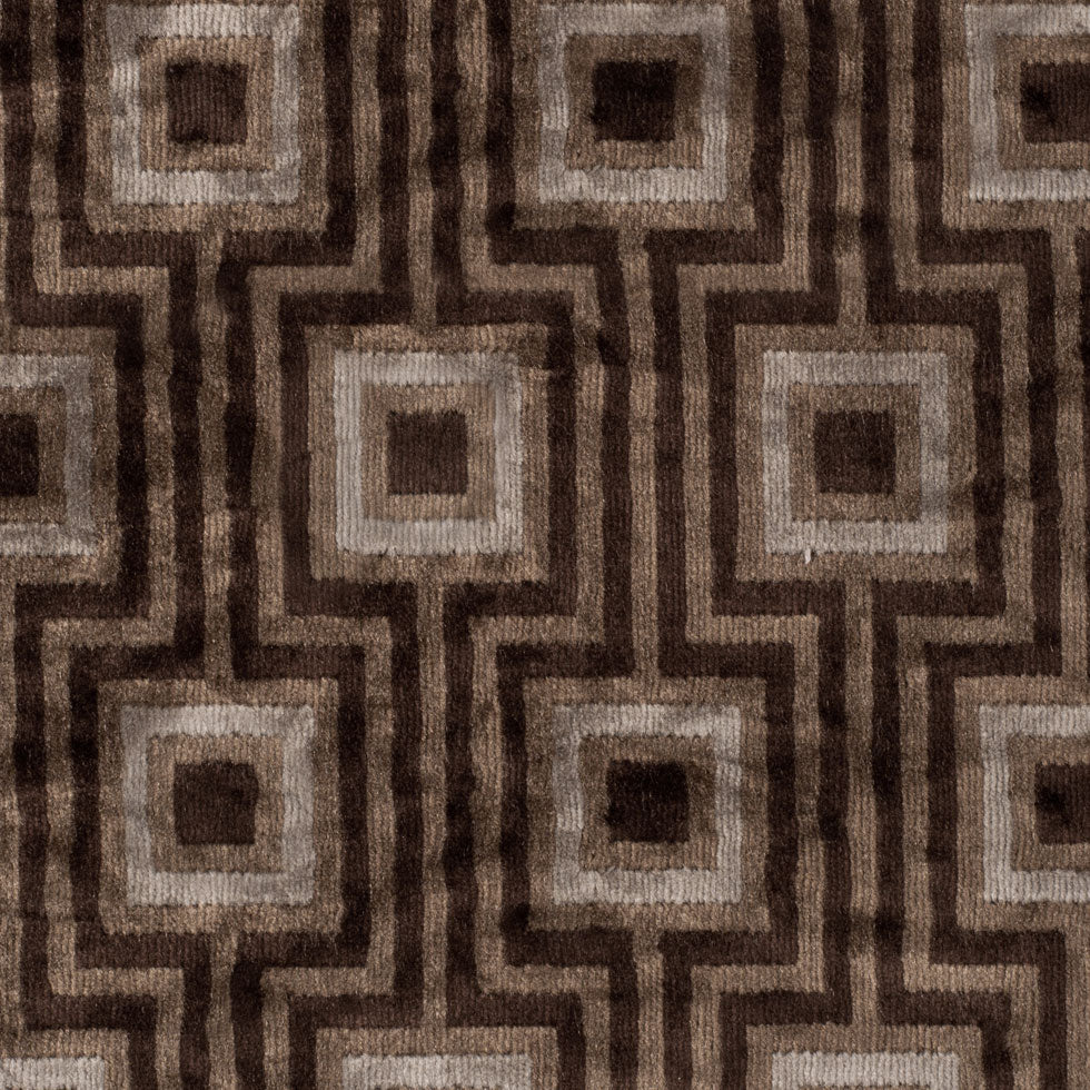 Brown Geometric Velvet Brown Geometric Velvet