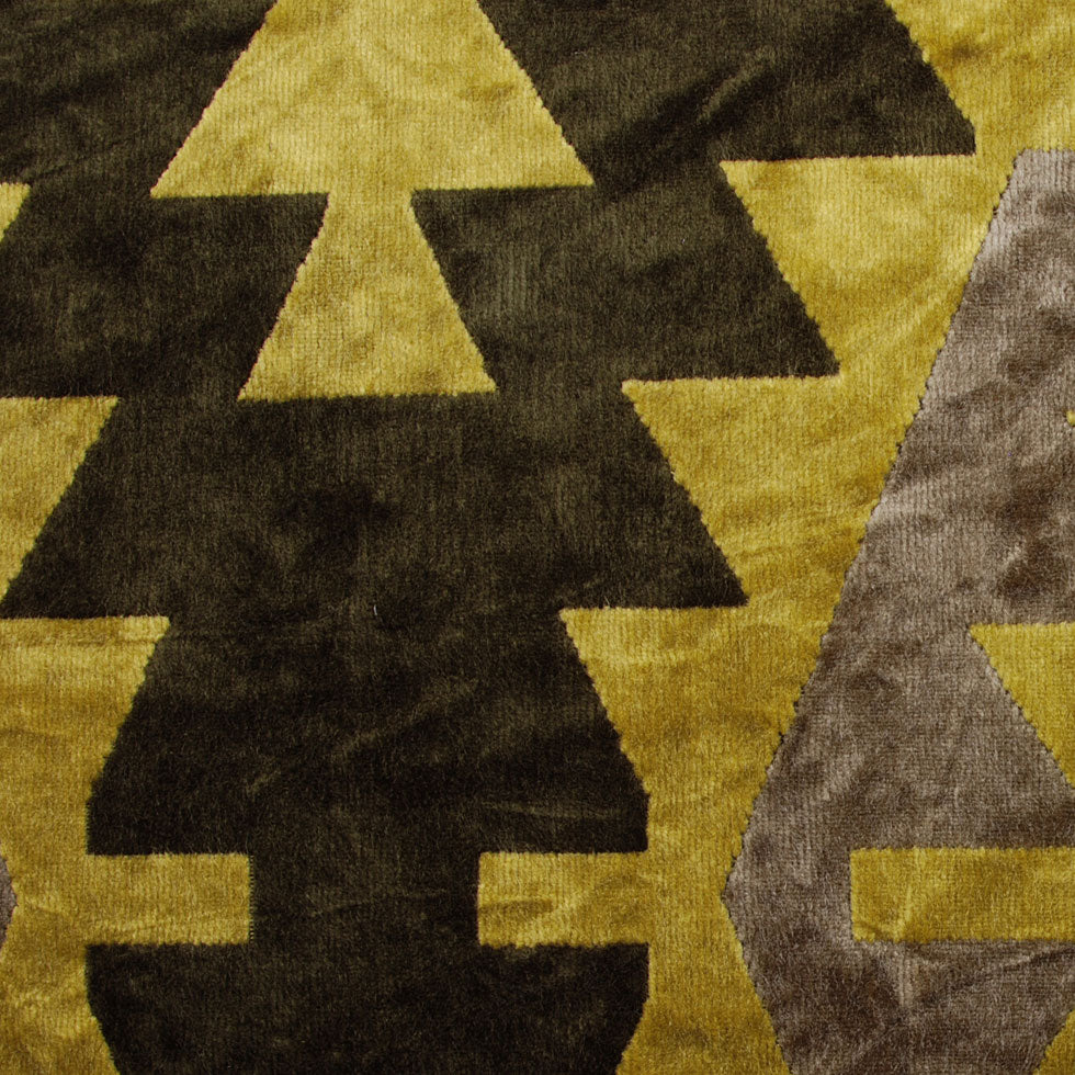 Green Geometric Velvet Green Geometric Velvet