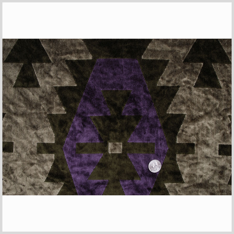 Purple Geometric Velvet - Full Purple Geometric Velvet - Full
