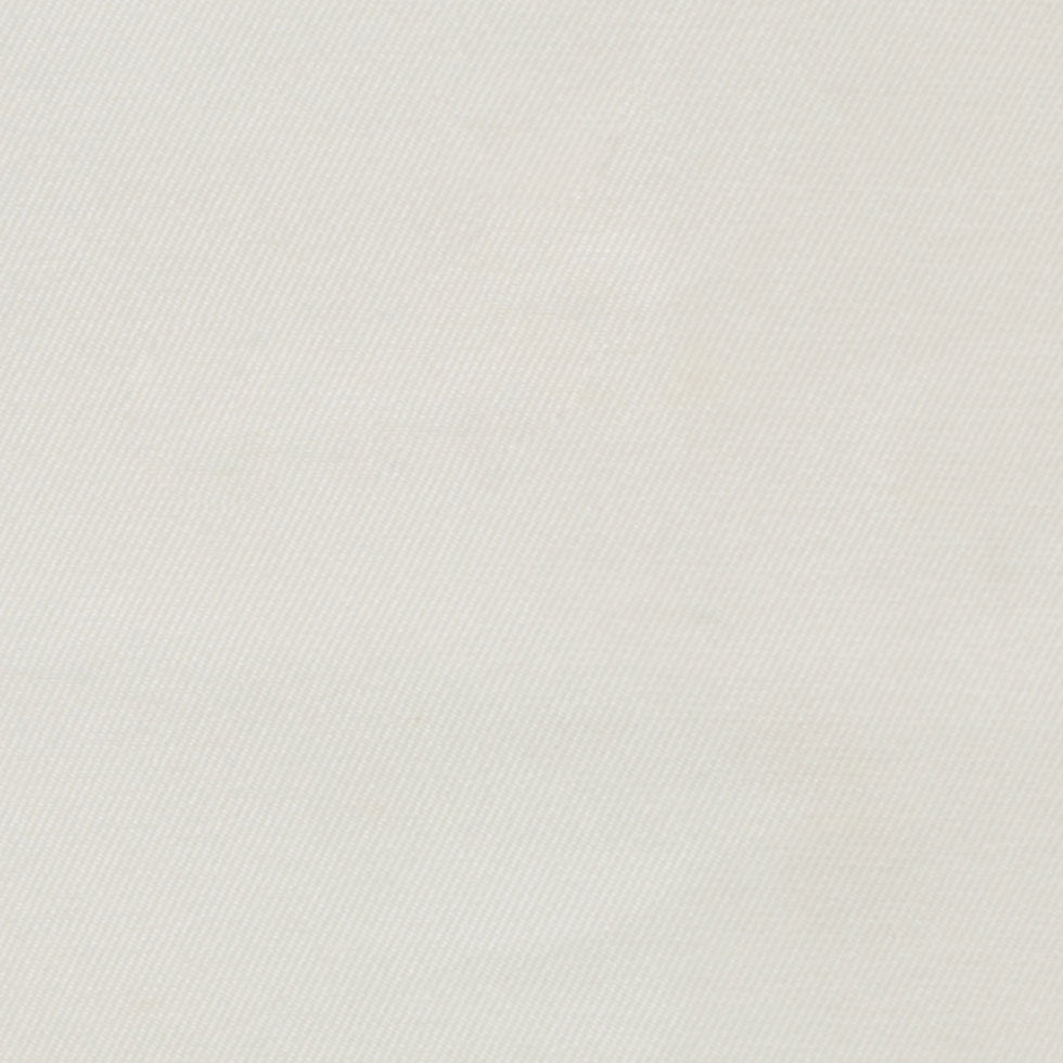 Ivory Solid Polyester Twill - Detail Ivory Solid Polyester Twill - Detail