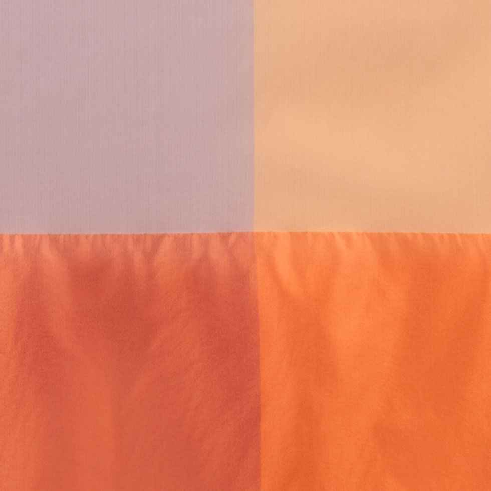 Purple & Orange Armani Silk Panel - Detail Purple & Orange Armani Silk Panel - Detail