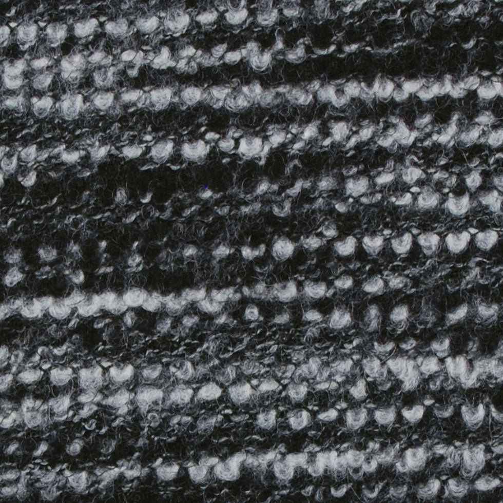 Sumptuous Black/Gray Italian Wool - Detail Sumptuous Black/Gray Italian Wool - Detail
