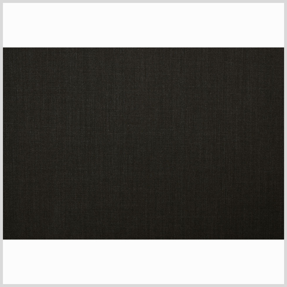 Italian Charcoal Solid Wool Suiting - Full Italian Charcoal Solid Wool Suiting - Full