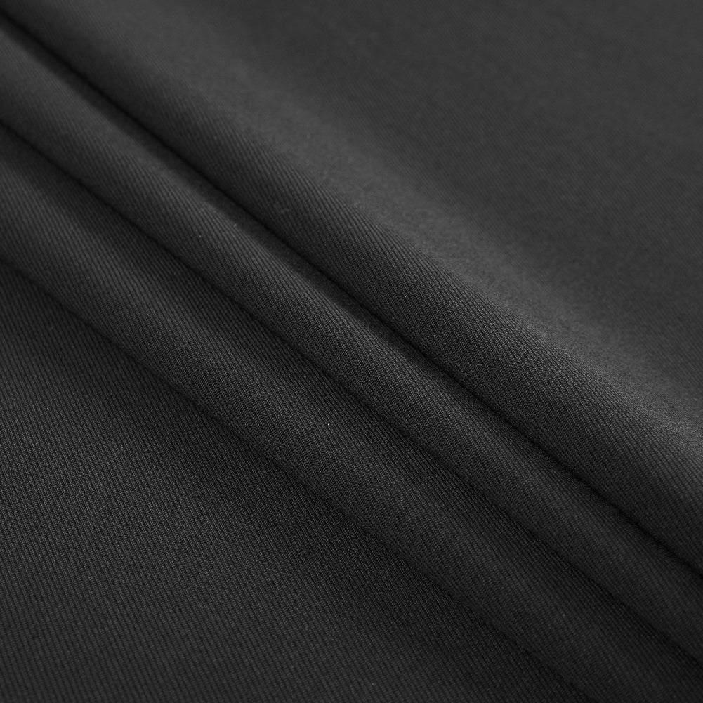 Black Stretch Wool Gabardine Folded Black Stretch Wool Gabardine Folded