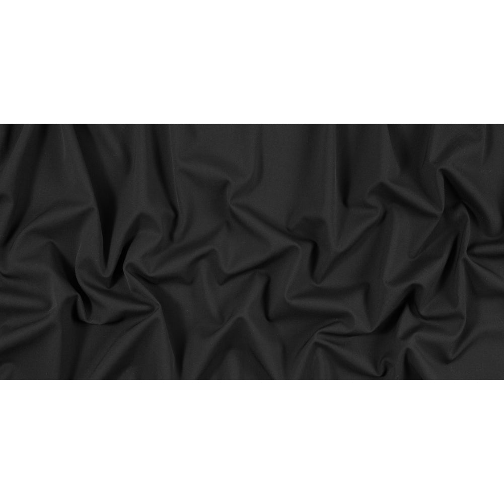 Black Stretch Wool Gabardine Full Black Stretch Wool Gabardine Full