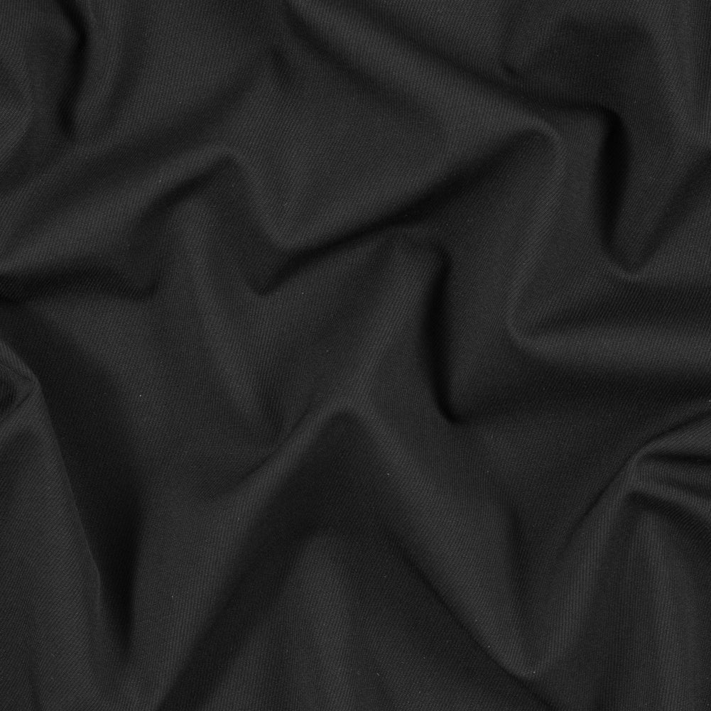 Black Stretch Wool Gabardine Black Stretch Wool Gabardine