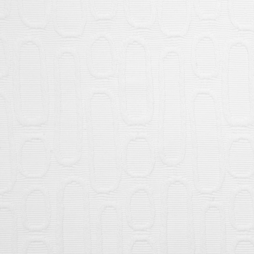 Italian White Geometric Modern Rayon Blend Italian White Geometric Modern Rayon Blend