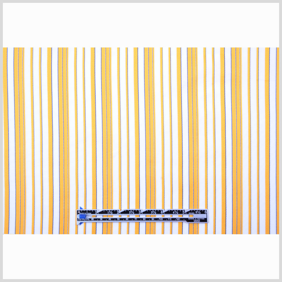 Italian Amber Striped Cotton-Rayon Shirting - Full Italian Amber Striped Cotton-Rayon Shirting - Full