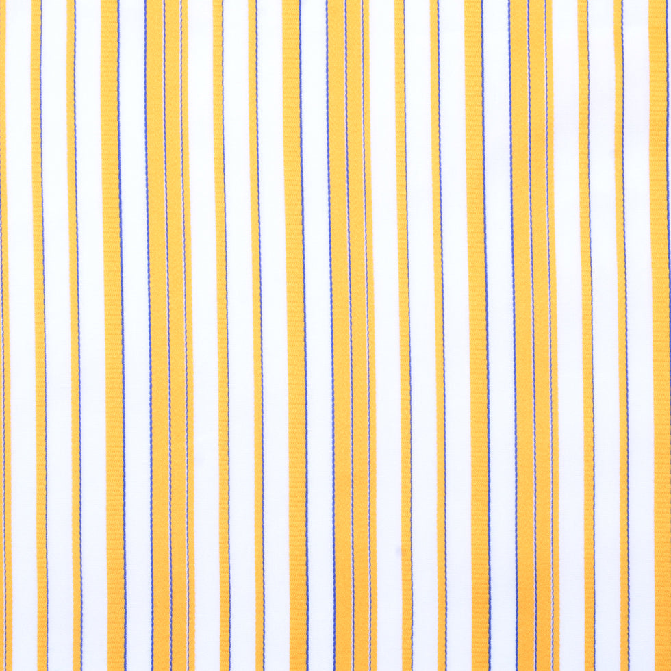 Italian Amber Striped Cotton-Rayon Shirting Italian Amber Striped Cotton-Rayon Shirting