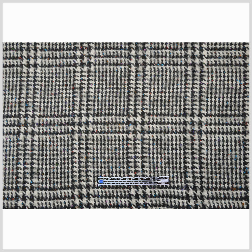 Italian Multicolor Plaid Wool Coating Full Italian Multicolor Plaid Wool Coating Full