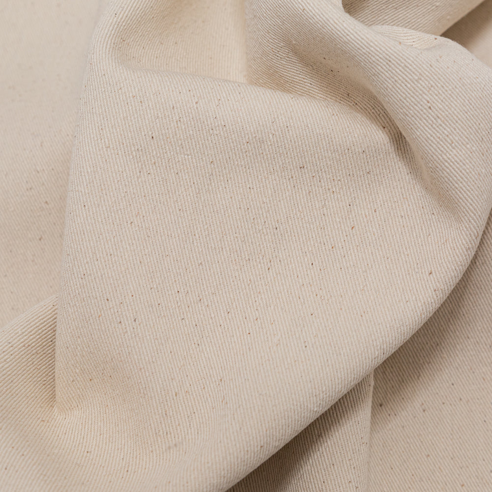 Bonded Speckled Fog Cotton Twill and Caviar Wool Fleece - Detail Bonded Speckled Fog Cotton Twill and Caviar Wool Fleece - Detail