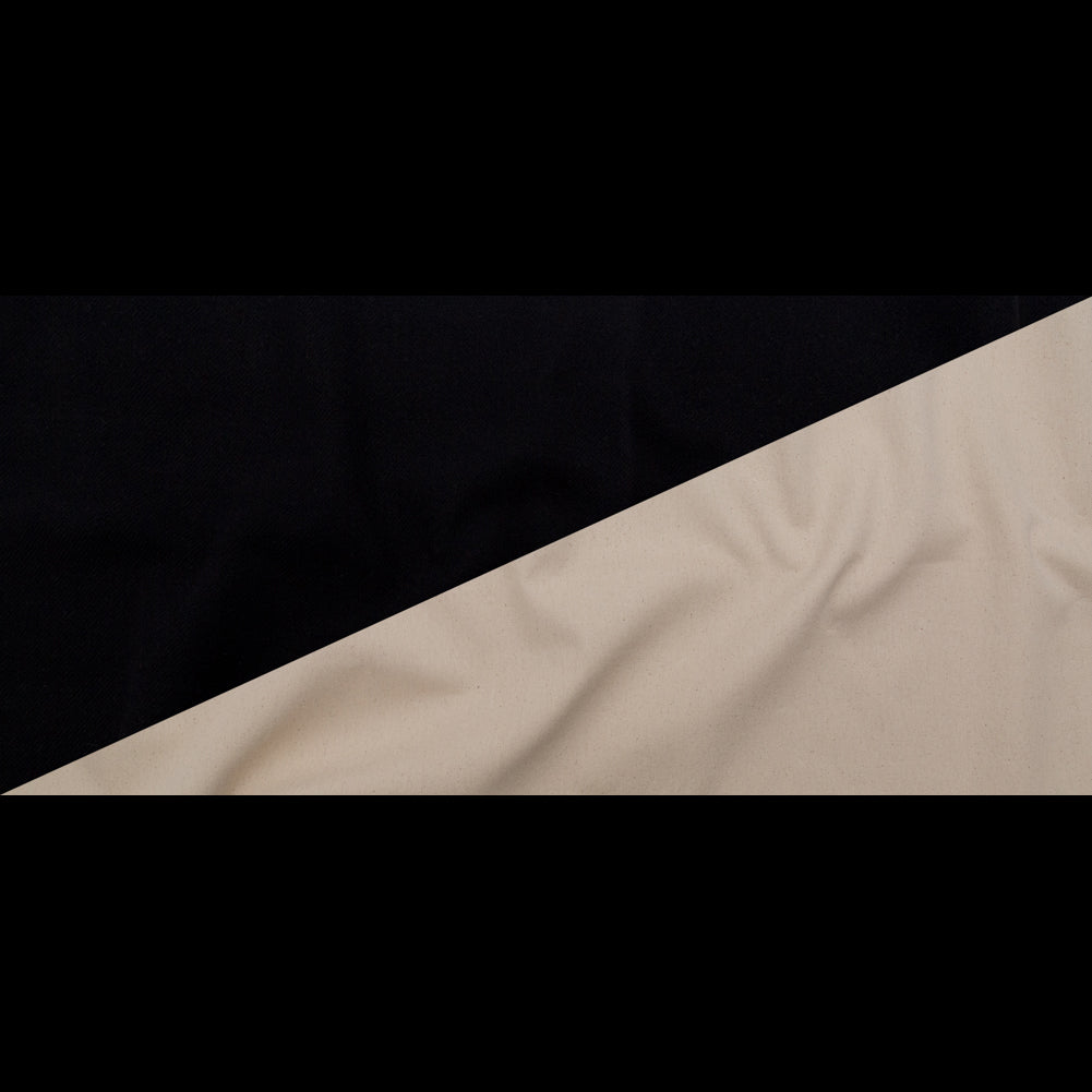 Bonded Speckled Fog Cotton Twill and Caviar Wool Fleece - Full Bonded Speckled Fog Cotton Twill and Caviar Wool Fleece - Full