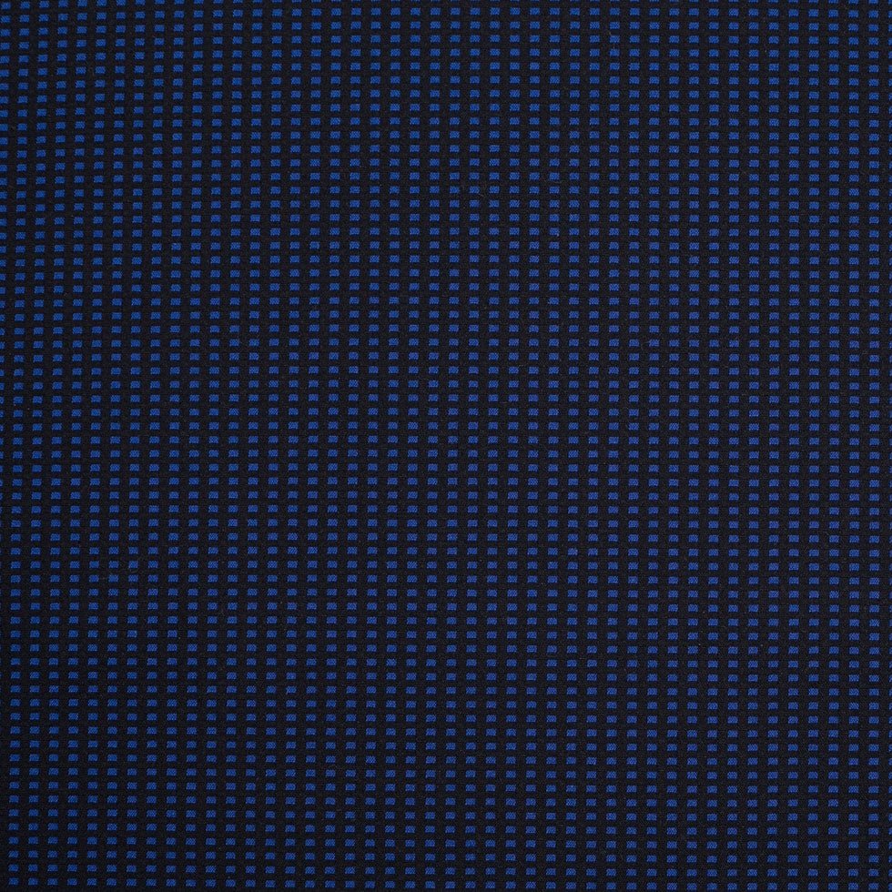 Geometric Black and Blue Blended Cotton Woven Geometric Black and Blue Blended Cotton Woven